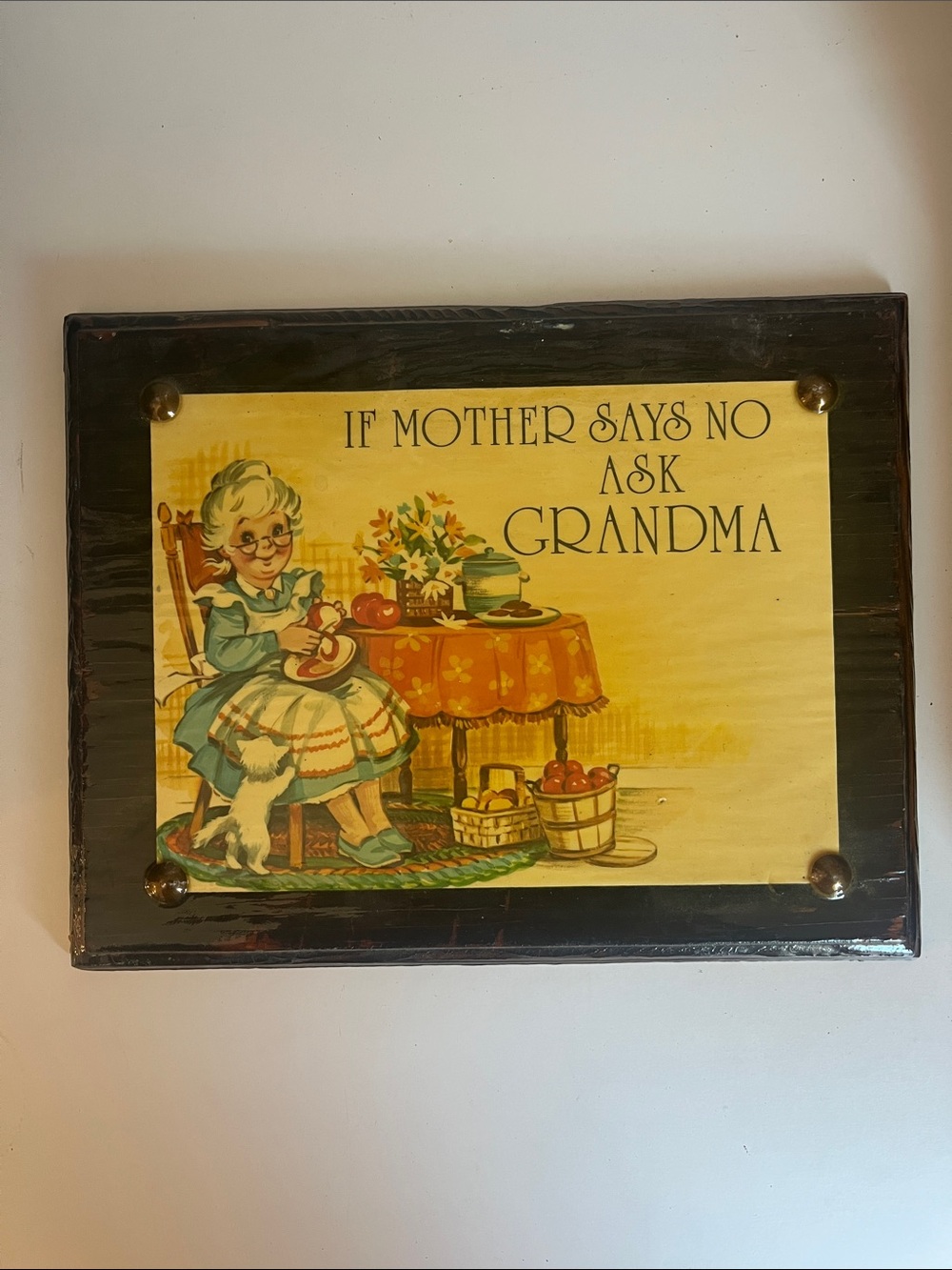 Vintage Grandma Decorative Wall Plaque